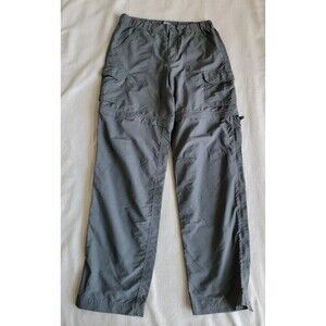REI Womens 8 30X31 Pants Convertible Gray Hiking Outdoor Mid Rise Cargo READ
